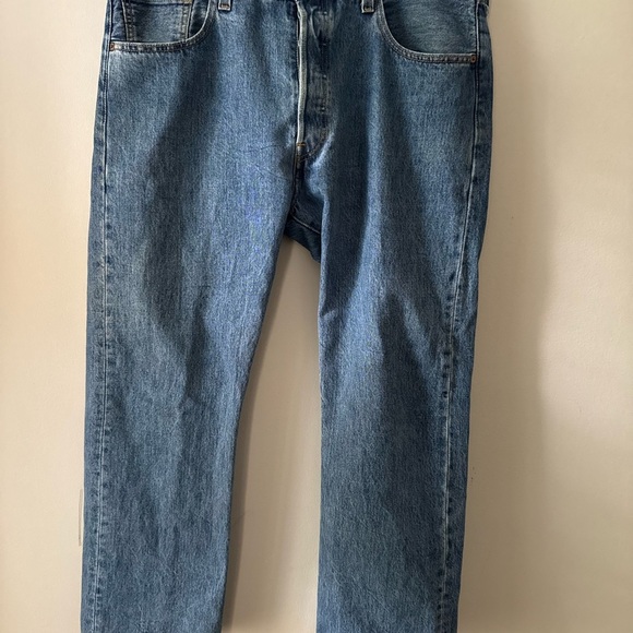 LEVI’S 501 ORIGINAL FIT MEN'S JEANS STRAIGHT LEG BUTTON FLY 38x30 - Picture 5 of 5
